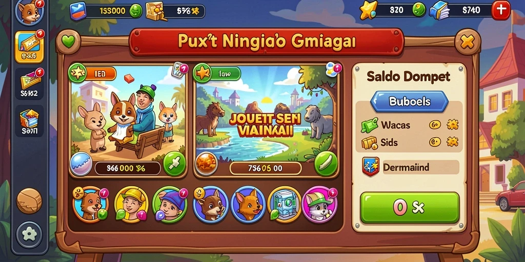 Pengalaman bermain yang menyenangkan dan interaktif.