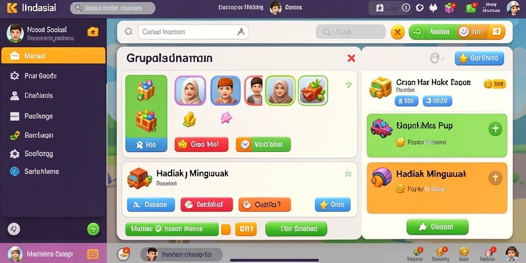 Fitur mode permainan yang bervariasi dan seru.