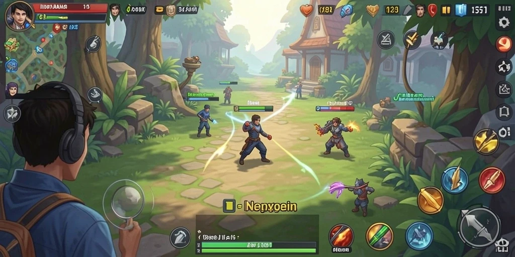 Mode multiplayer yang memungkinkan bermain dengan teman.