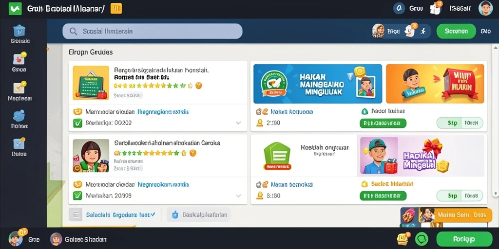 Fitur live chat yang memungkinkan interaksi langsung.