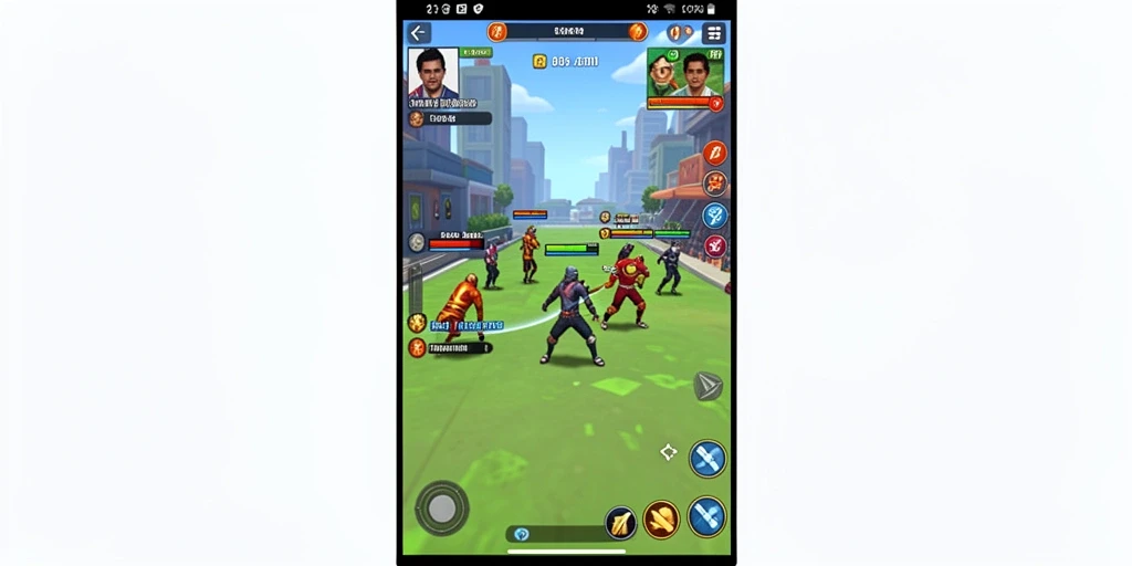 Cuplikan aksi dari gameplay seru dan mendebarkan.